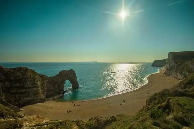 Sun on the sea