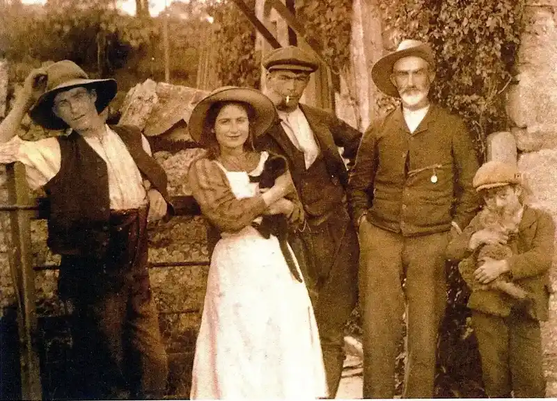 The Holland family at Tyneham, 1909 — one of the farming families who worked the estate