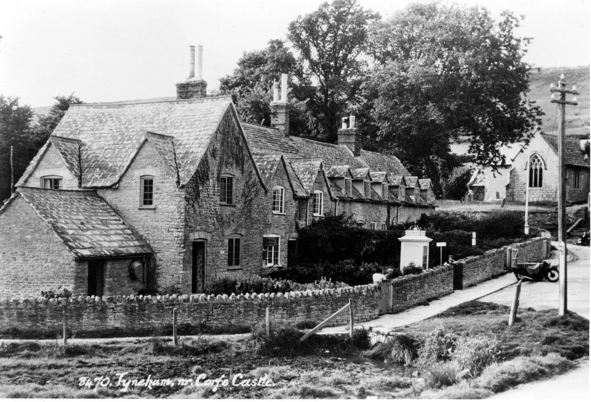 Tyneham village photographed around 1930, before the wartime evacuation