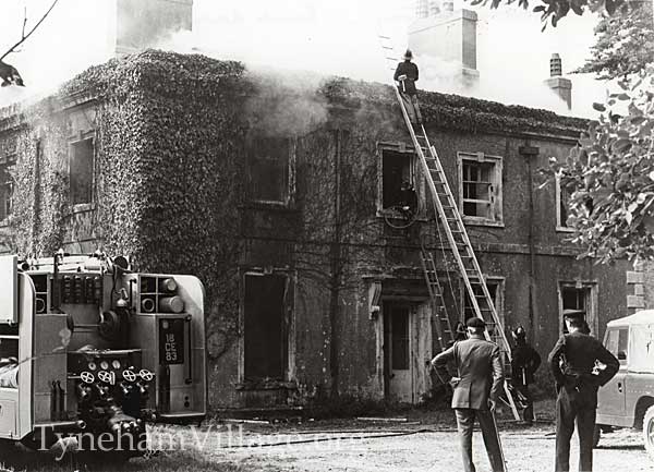 Tyneham Rectory On Fire