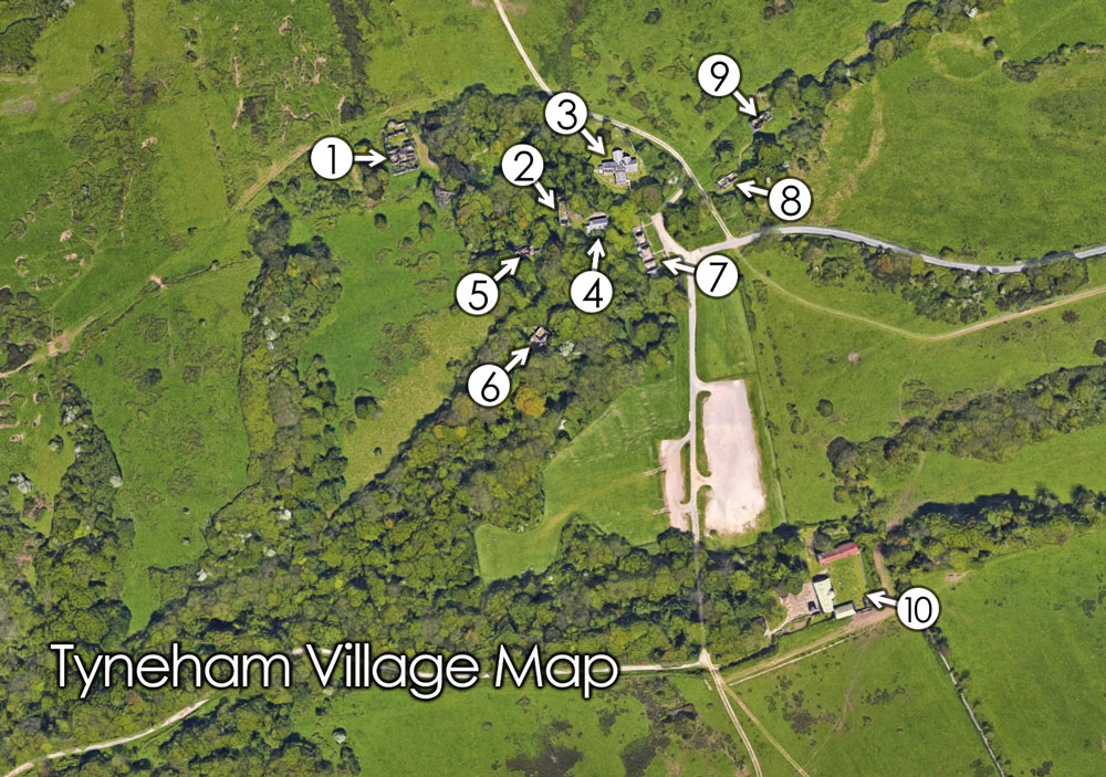 Tyneham Village Map
